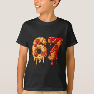 67 Six Seven 6-7 Pizza & Chicken Nugget - Kids Bra T-Shirt