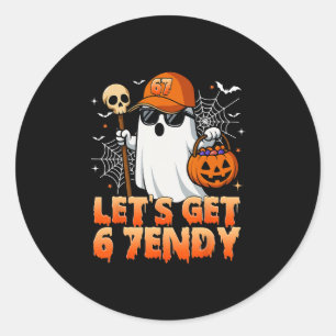 67 Six Seven 6 7endy Let's Get Sendy Meme Hallowee Classic Round Sticker