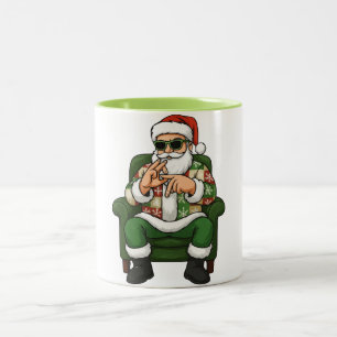 67 Six Seven Bruh Funny Christmas 6 7 Meme Holid Two-Tone Coffee Mug