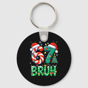 67 Six Seven Bruh Funny Christmas 6 7 Meme Men Wom Keychain