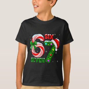 67 Six Seven Bruh Funny Christmas 6 7 Meme Men Wom T-Shirt
