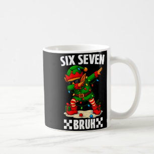 67 Six Seven Bruh Funny Christmas Dabbing Elf 6 7  Coffee Mug