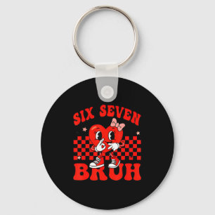 67 Six Seven Bruh Valentines Day 6 7 Meme Matching Keychain