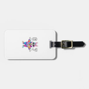 67 Six Seven Bunny Tie Dye Easter Day 67 Meme Men Luggage Tag