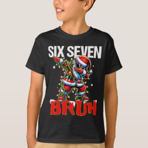 67 Six Seven Burh Santa Christmas 6 7 Meme Men Wom T-Shirt
