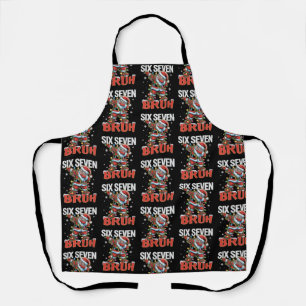 67 Six Seven Burh Santa Dab Christmas 6 7 Meme Apron