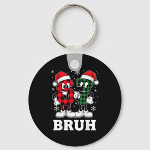 67 Six Seven Christmas Bruh Funny Italian Brainrot Keychain