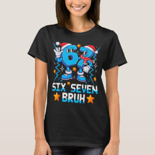 67 Six Seven Christmas Bruh Funny Italian Brainrot T-Shirt