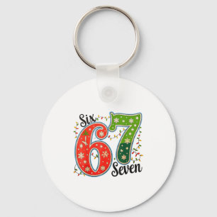 67 Six Seven Christmas Funny Meme 67 Couples Chris Keychain