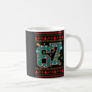 67 Six Seven Christmas Funny Meme Hand 67 Couples  Coffee Mug