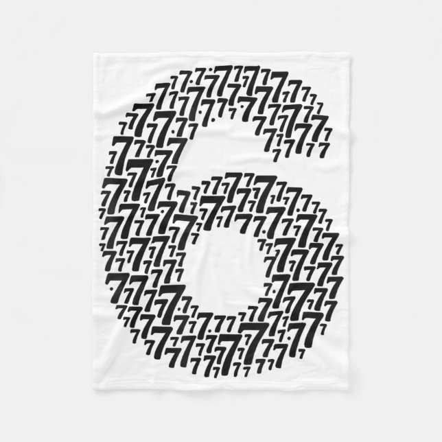 67 Six Seven Cool Matching 6 And 7 Design Funny 6- Fleece Blanket (Front)