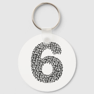 67 Six Seven Cool Matching 6 And 7 Design Funny 6- Keychain