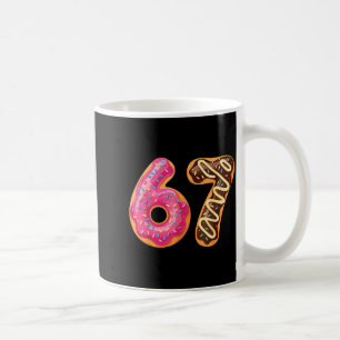 67 Six Seven Donut Meme Funny Sweet Sprinkles  Coffee Mug