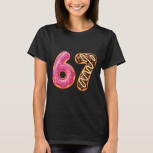 67 Six Seven Donut Meme Funny Sweet Sprinkles  T-Shirt