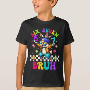 67 six seven funny bunny sunglasses rabbit happy T-Shirt