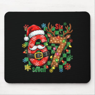 67 Six Seven Funny Christmas 6 7 Meme Joke Boys Gi Mouse Pad