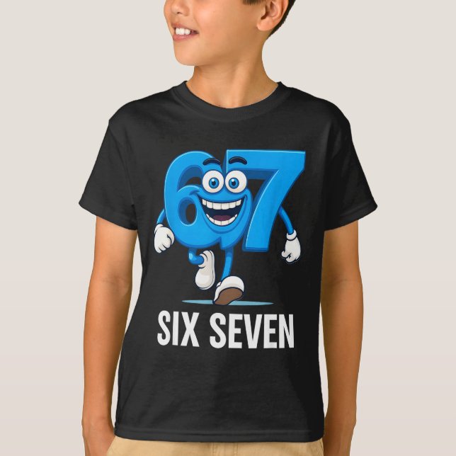67 Six Seven Funny Italian Brainrot Kids Gaming Vi T-Shirt (Front)