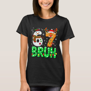 67 Six Seven Funny Snowman Reindeer Bruh 6 7 Meme  T-Shirt