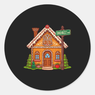 67 Six Seven Gingerbread House Funny Teacher Chris Classic Round Sticker
