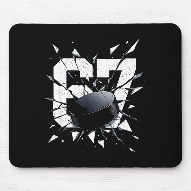 67 Six Seven Hockey Gen Alpha Brainrot Meme  Mouse Pad (Front)