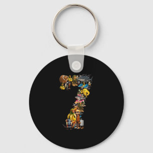 67 Six Seven Italian Brainrot Christmas Matching C Keychain
