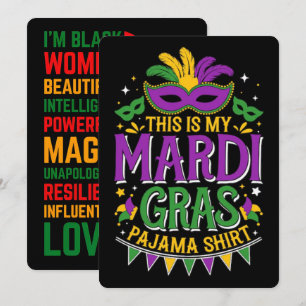 67 Six Seven Mardi-Gras Black History 2026 Holiday Card