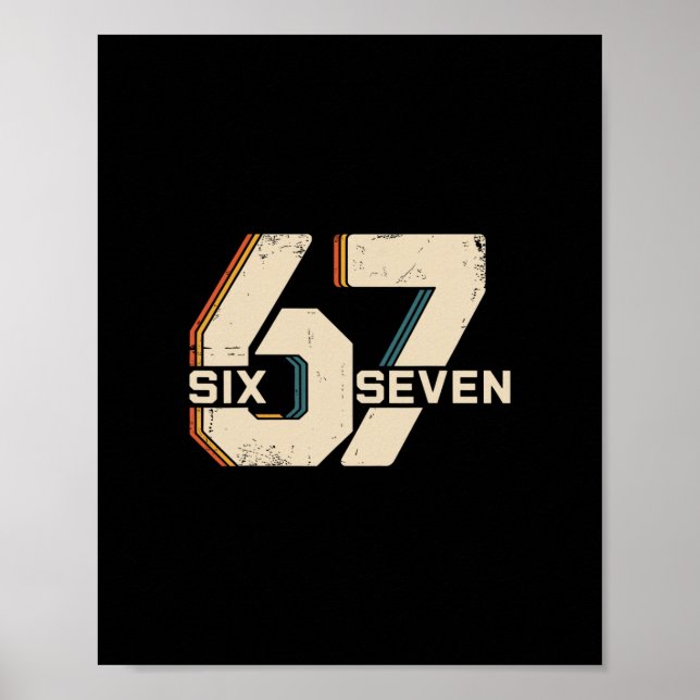 67 Six Seven Meme 1  Poster (Front)