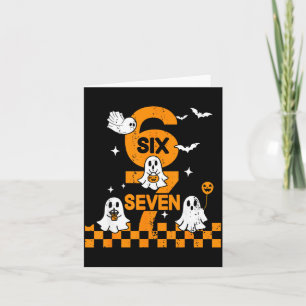 67 Six Seven Meme 6 7 Couple Matching Halloween Co Card