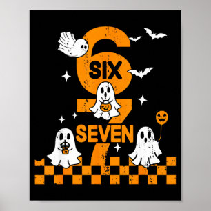 67 Six Seven Meme 6 7 Couple Matching Halloween Co Poster