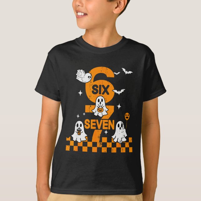 67 Six Seven Meme 6 7 Couple Matching Halloween Co T-Shirt (Front)