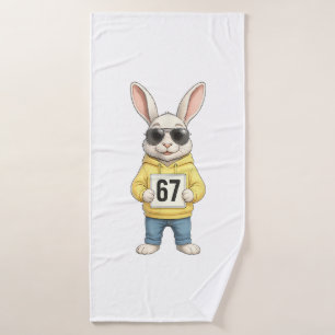 67 Six Seven Meme 6 7 Funny Easter Day for Boys Me Bath Towel