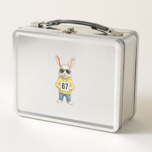 67 Six Seven Meme 6 7 Funny Easter Day for Boys Me Metal Lunch Box