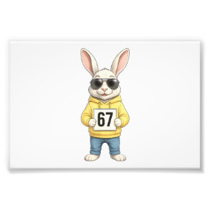 67 Six Seven Meme 6 7 Funny Easter Day for Boys Me Photo Print