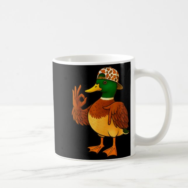 67 Six Seven Meme Camo Mallard Duck Hunting Boys M Coffee Mug (Right)