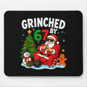67 Six Seven Meme Christmas Grinched By 6-7 Gen Al Mouse Pad