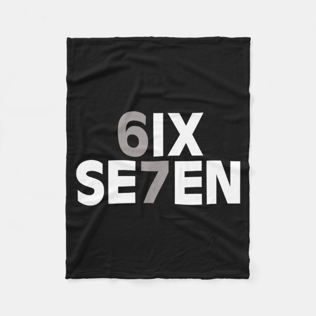 67 Six Seven Meme Funny Gen Alpha Slang Teens Kids Fleece Blanket (Front)