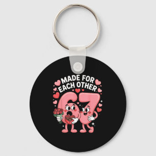 67 Six Seven Meme Gen Alpha Valentines Day Coquett Keychain