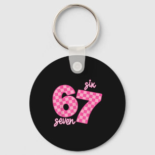 67 Six Seven Meme  Keychain