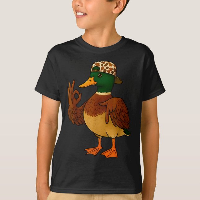 67 Six Seven Meme Mallard Duck Hunting Season Boy  T-Shirt (Front)