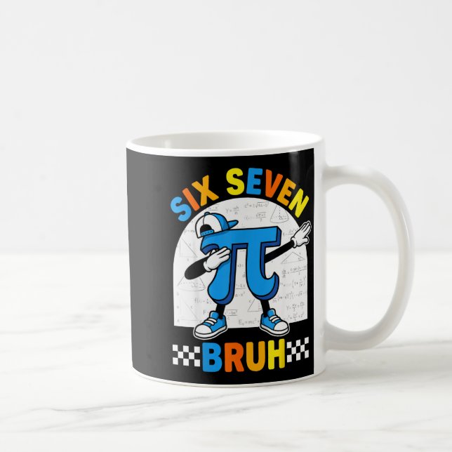 67 six seven meme math funny day math teacher men coffee mug (Right)