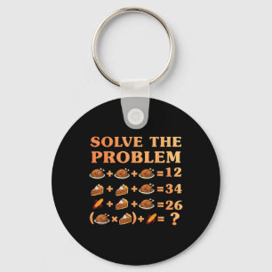 67 Six Seven Meme Math Thanksgiving Equation Logic Keychain