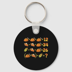 67 Six Seven Meme Math Thanksgiving Equation Logic Keychain