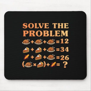 67 Six Seven Meme Math Thanksgiving Equation Logic Mouse Pad