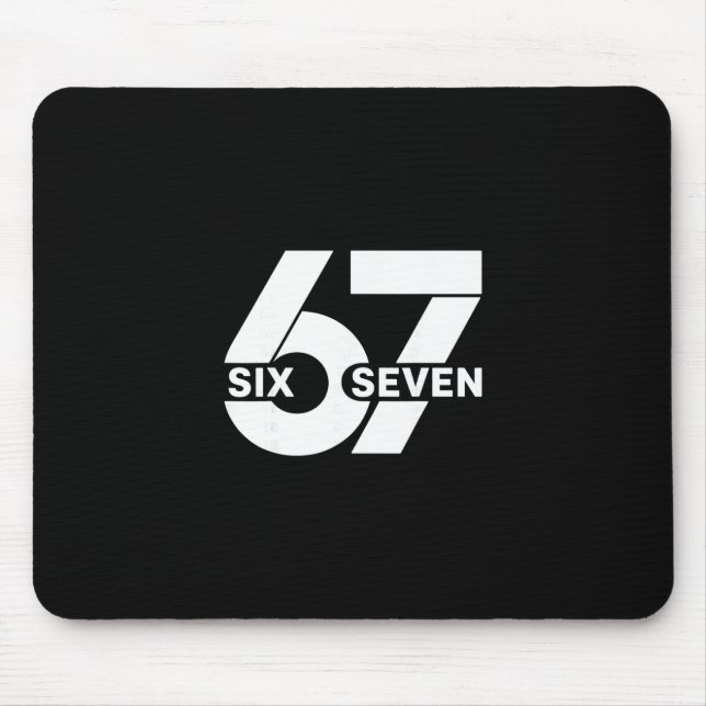 67 Six Seven Meme  Mouse Pad (Front)