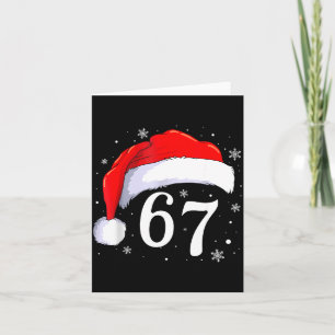 67 Six Seven Santa Funny Christmas 6 7 Meme Men Wo Card
