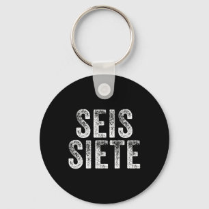 67 Six Seven Seis Siete Spanish Brainrot Christmas Keychain