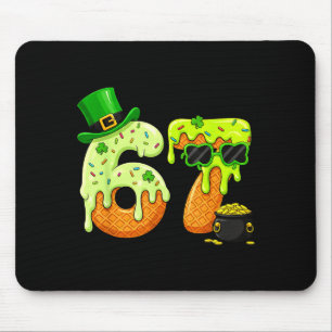 67 Six Seven Shamrock Funny St Patrick’s Day Boys  Mouse Pad