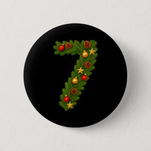 67 Sixty Seven Christmas Pajamas Holiday Funny 6 7 2 Inch Round Button