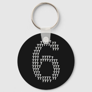67 Sixty Seven Funny 6 7 Meme Halloween Costume Hu Keychain