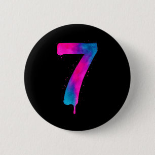 67 Sixty Seven Halloween Costume Colorful Funny 6 2 Inch Round Button